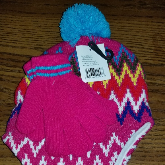 NEW Kids Hat & Glove Set - Picture 2 of 4